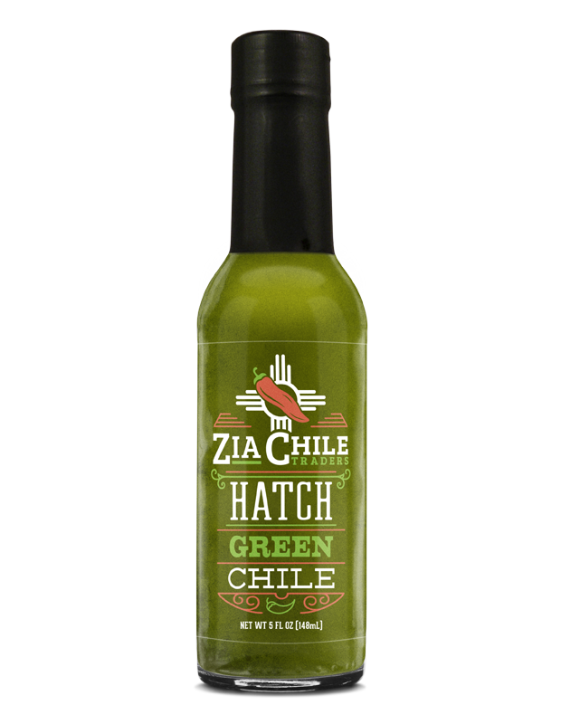 Zia Chile Traders Green Chile Hot Sauce bottle