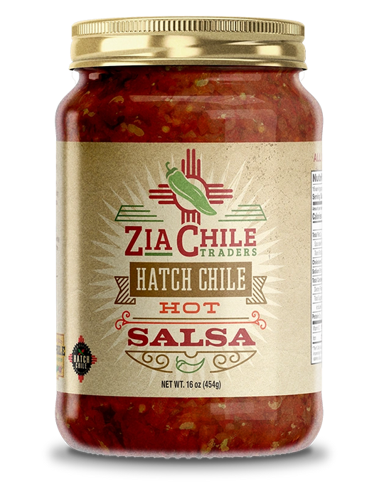 Zia Chile Traders Hatch Chile Salsa Hot jar