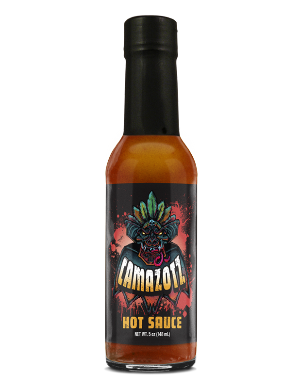 Camazotz hot sauce bottle