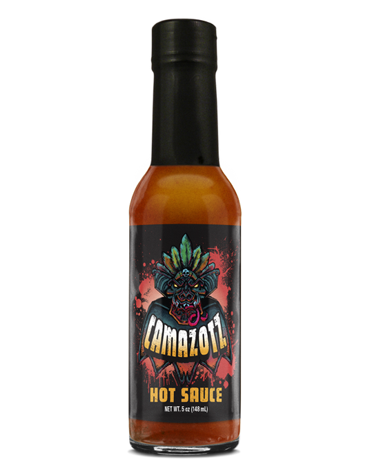 Camazotz hot sauce bottle