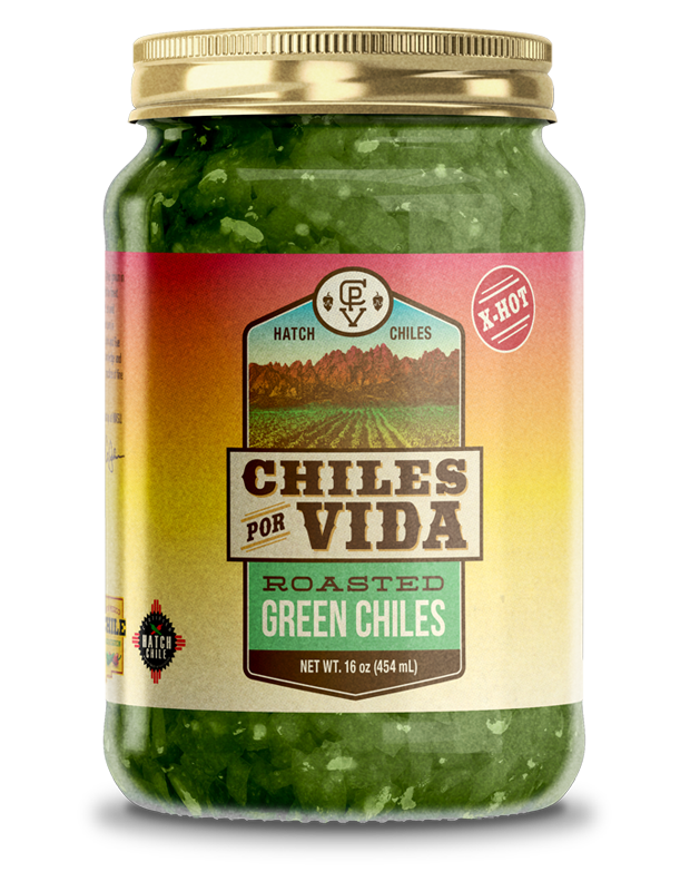 Chiles-Por-Vida-Green-Chiles X-Hot jar