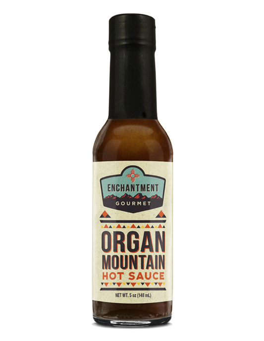Organ Mountain hot sauce bottle