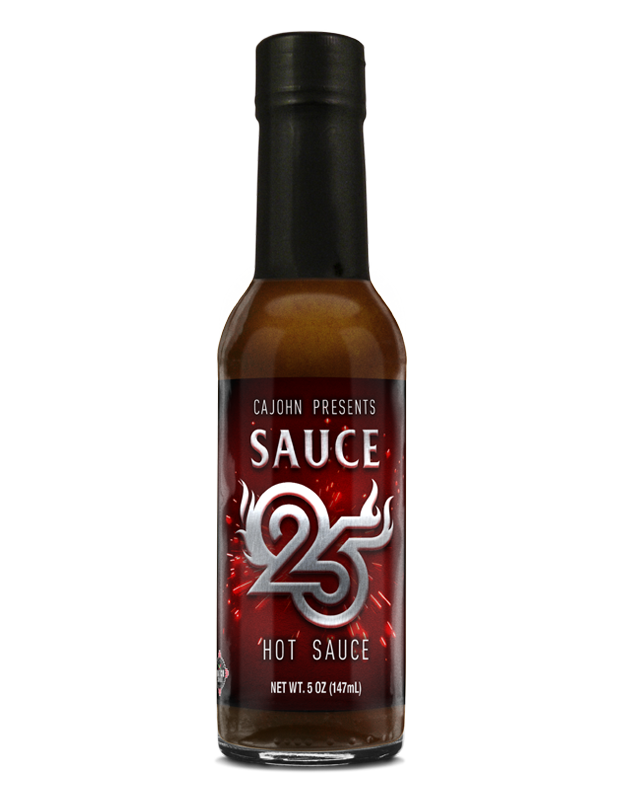 Sauce 25 hot sauce bottle 