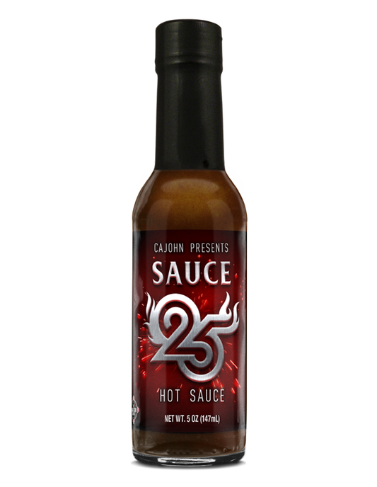 Sauce 25 hot sauce bottle