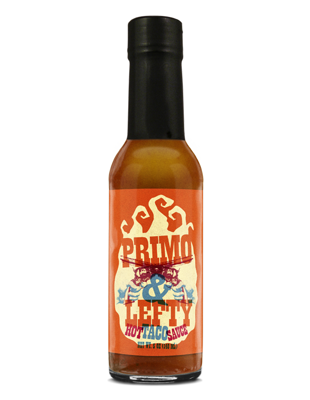 Primo & Lefty hot sauce bottle