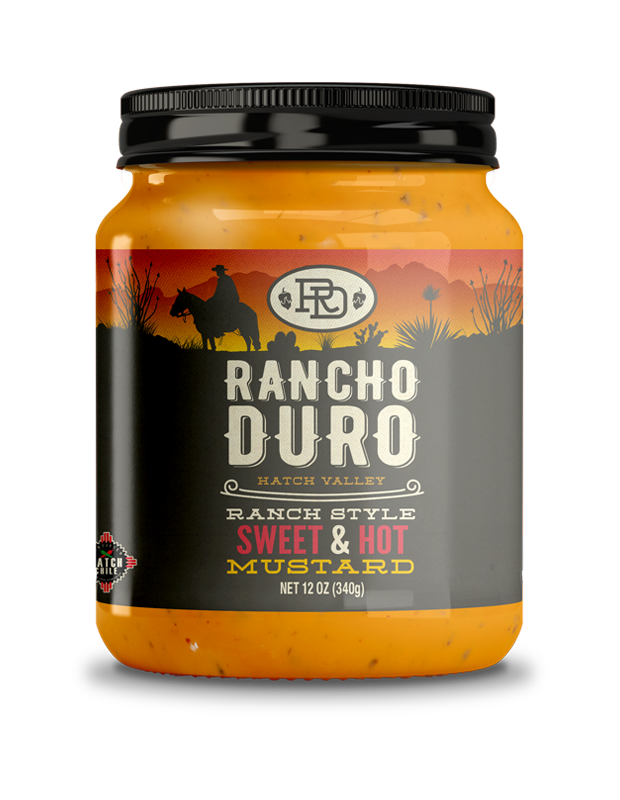 Rancho Duro Sweet Hot Mustard 12 ounce jar