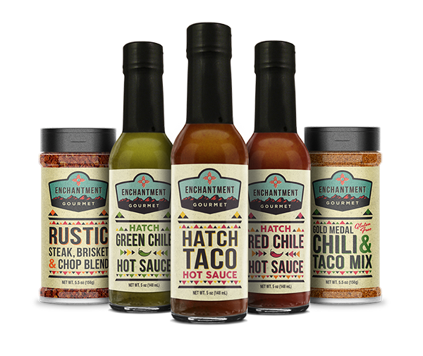 Enchantment Gourmet hot sauces and spices
