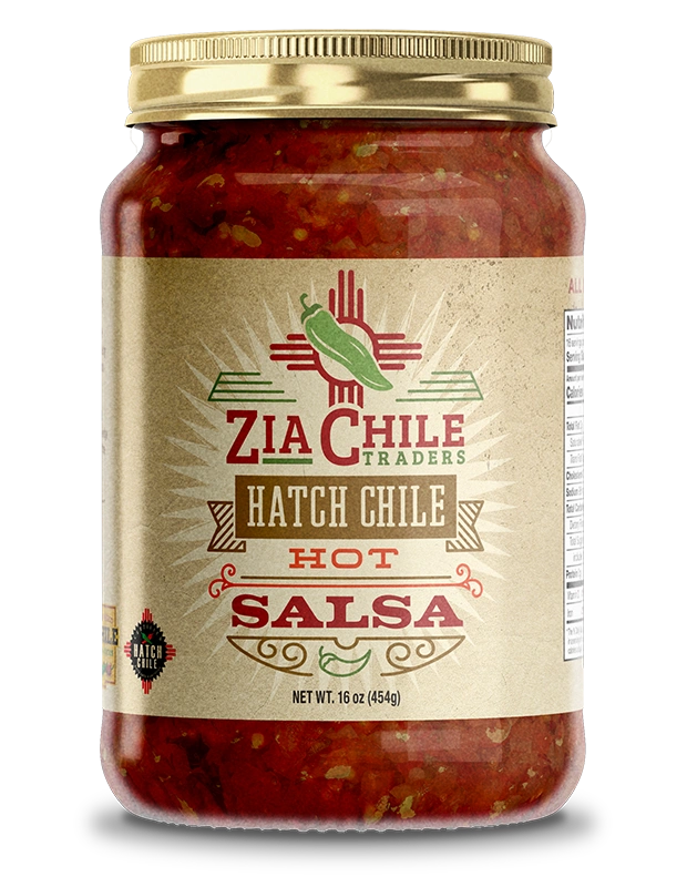 Zia Chile Traders Hatch Chile Salsa Hot jar