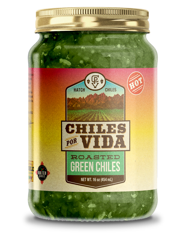 Chiles Por Vida  Roasted Green Chiles jar