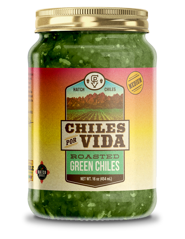 Chiles Por Vida Green Chiles Medium jar