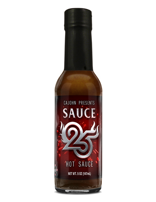 Sauce 25 hot sauce bottle 