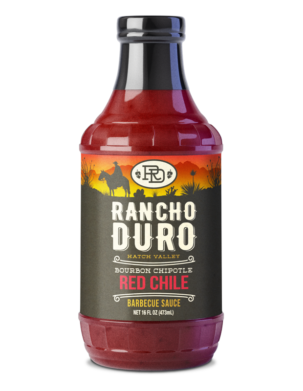 Rancho Duro Bourbon Chipotle Barbecue Sauce 16 ounce bottle