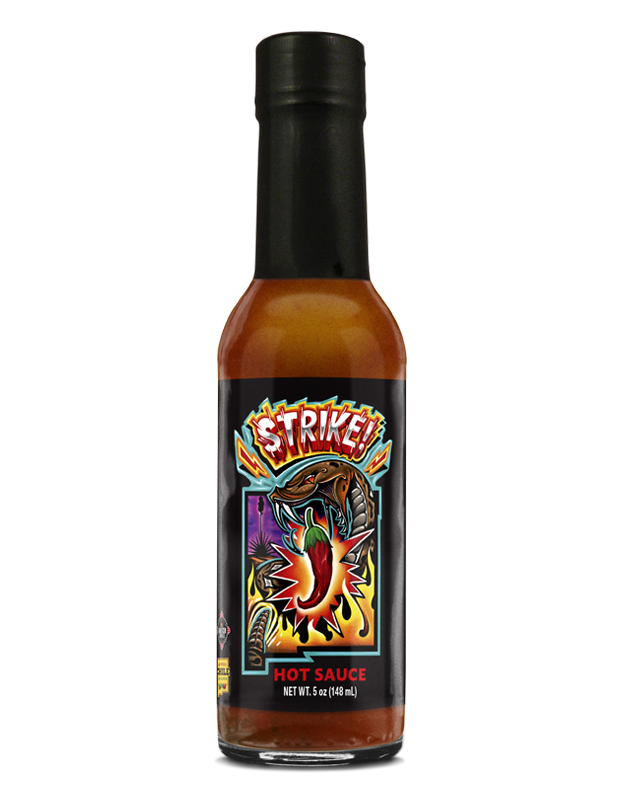 Strike hot sauce bottle 